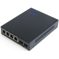 2 Fiber 4 FE Ports Ethernet Media Converter (SFP type)